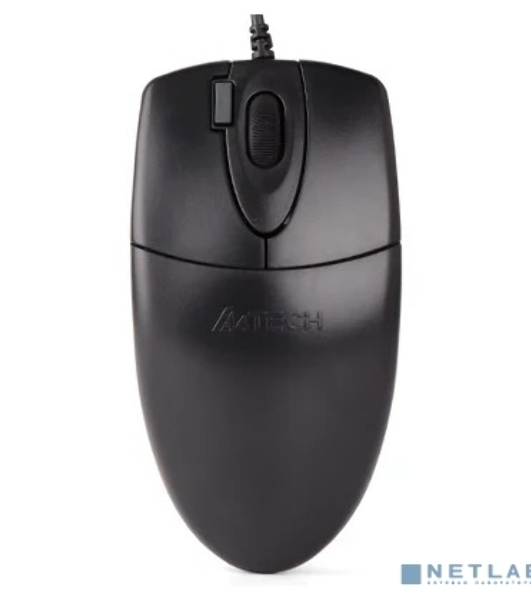 Мышь проводная A4Tech OP-620D черный, 1000 dpi, USB, кнопки - 4