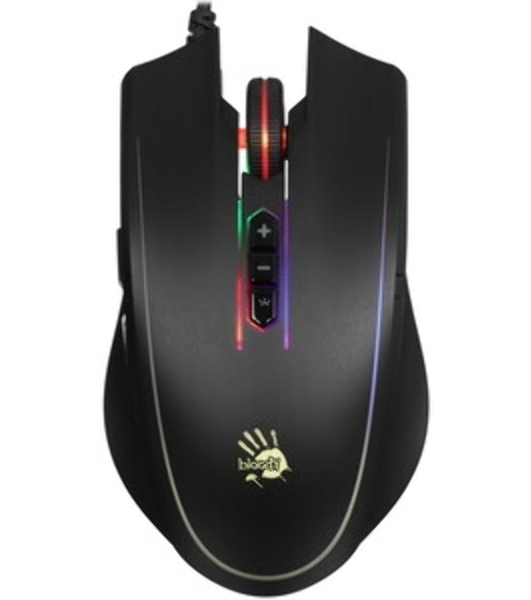 Мышь проводная A4Tech Bloody Q81 черный, 3200 dpi, USB, кнопки - 8