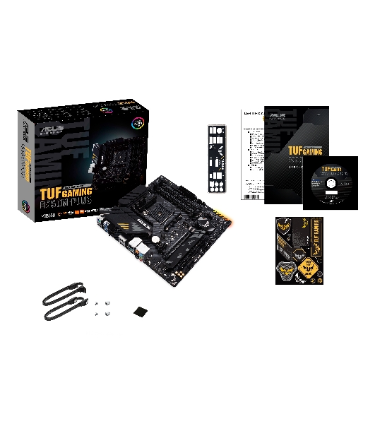 Материнская плата ASUS TUF GAMING B550M-PLUS, AM4, AMD B550, 4xDDR4, 4xSATA, 2xM.2, 1xPCIe 4.0 x16, 1xPCIe 3.0 x16, 1xPCIe x1, 1xHDMI, 1xDP, 1x 2.5Gb LAN, 4xUSB-A 3.2 Gen 1, 1xUSB-A 3.2 Gen 2, 2xUSB-A 2.0, 1xUSB-C 3.2 Gen 2, 5x3.5 мм, 7.1, mATX