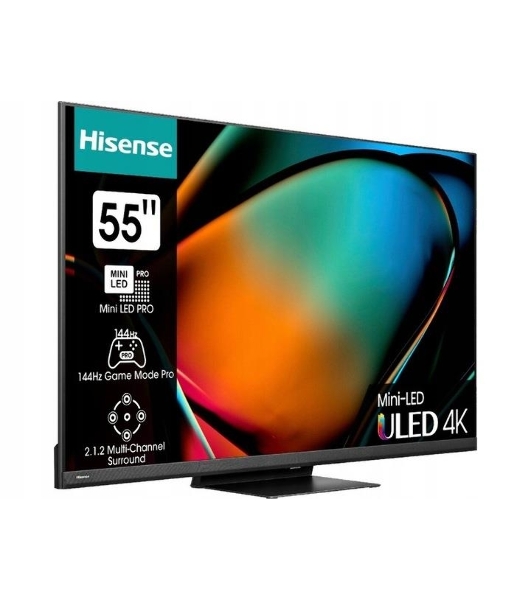 Телевизор Hisense 55' 55U8KQ черный Mini-Led UHD 120Hz Smart TV