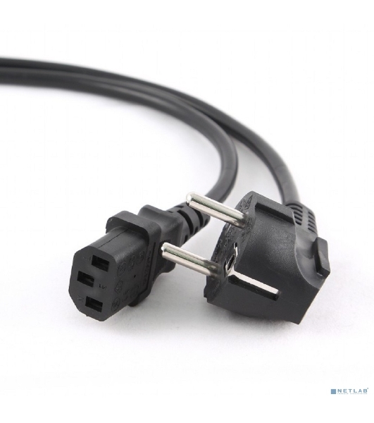 Кабель Gembird Power 250V 10A EUR, VDE питания сетевой, Евровилка, заземление, 5m (PC-186-VDE-5M)