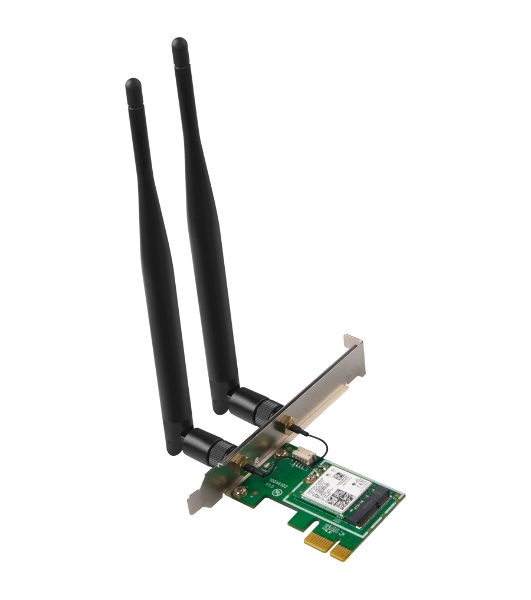 Сетевой адаптер Tenda E30 беспроводной двухдиапазонный PCI-e адаптер Wi-Fi 6 AX3000 c Bluetooth 5.0