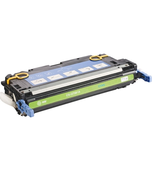 Картридж лазерный Cactus CS-Q7581A голубой (6000 стр.) для HP Color LaserJet CP3505/3800