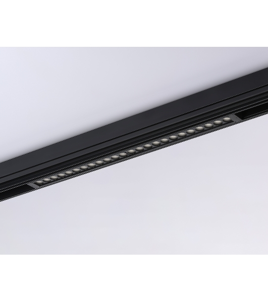 Светильник светодиодный трековый для шинопровода Magnetic Ambrella light GL1740 BK черный IP20 24W 4200K 220V 24° 455*25*42 (Без ПДУ)