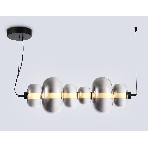 Подвесной светодиодный светильник Ambrella light LH11072 BK/SM черный/дымчатый 36W 3000K 745*230*230, фото6