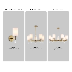 Настенный светильник Ambrella light LH56265 BS/FR латунь/белый матовый E27 max 60W 160*120*280, фото7