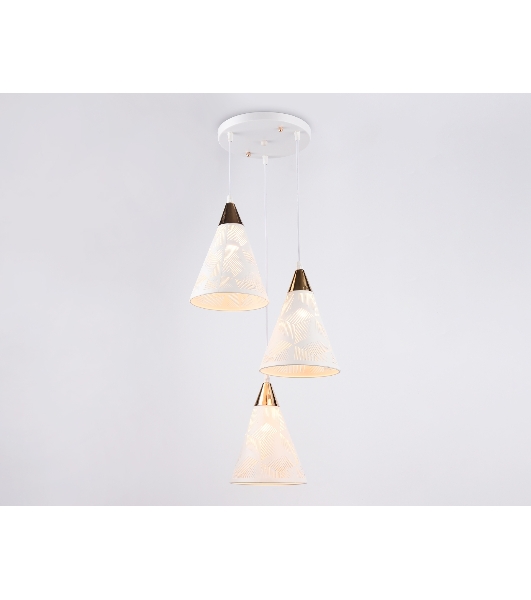Светильник Ambrella light TR8433/3 WH/FGD белый/золото E27/3 max 40W D360*800