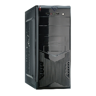 Компьютерный корпус Miditower ExeGate EX280386RUS CP-604 Black, ATX, (CP350W, 80мм), 2хUSB, Audio