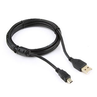 Кабель Gembird PRO USB 2.0 для соед. 1.8м А-miniB (5 pin) позол.конт., фер.кол.