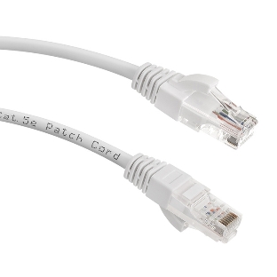 Патч-корд LANMASTER UTP LAN-PC45/U5E-1.0-WH вилка RJ-45-вилка RJ-45 cat.5е 1м белый LSZH (уп.:1шт)
