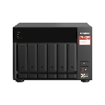 Сетевое хранилище без дисков SMB QNAP TS-673A-8G NAS, 6 trays 3,5'/2,5', 2x2,5 GbE BASE-T, 2 x M.2 NVMe 2280 slots, quad-core AMD Ryzen V1500B 2,2 GHz, 8 Gb SO-DIMM DDR4 (1 x 8 Gb) up to 64Gb (2x32 Gb), фото 1