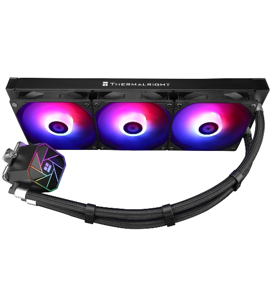 Система жидкостного охлаждения Thermalright Aqua Elite 360 V3 ARGB Soc-AM5/AM4/1151/1200/2066/1700 черный 4-pin 25.6dB Al Ret (A-ELITE-BL-360-ARGB-V3)