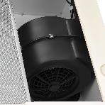 Вытяжка встраиваемая Kuppersberg SLIMTURBO 60 C телескопическая, ширина 60 см, отвод/рециркуляция, 1500 м3/час, механическое управление, 3 скорости, освещение 2х2 Вт, металлические жироулавливающие фильтры, угольный фильтр KF-ES (опция), 63.4 дБ, обратный клапан, шхвхг:55.2x25.5x28см, бежевый, фото 1