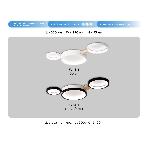 Светильник Ambrella light FL4812/3 WH белый 3000K-6400K 45W 620*290*55 (ПДУ ИК), фото 1