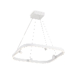 Подвесной светодиодный светильник Ambrella light FL5802/1+4 WH белый 50W 3000K/4200K/6400K 600*600*1200 (без ПДУ), фото 1