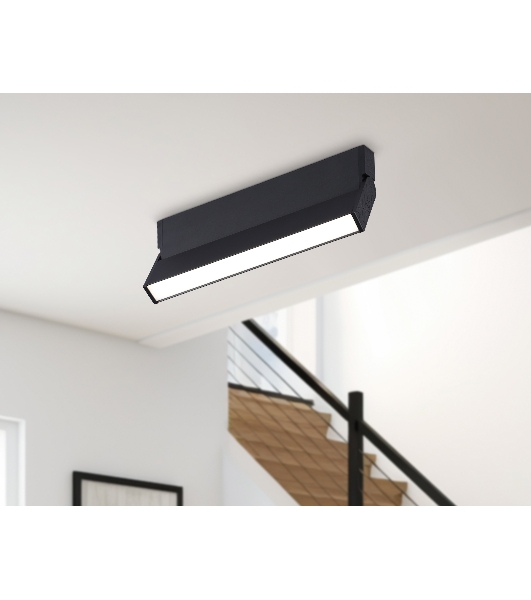 Светильник Ambrella light TA1821  BK черный LED 12W 4200K 230*22*87