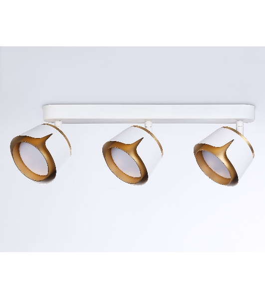 Светильник Ambrella light TN71235/3 WH/GD белый/золото GX53/3 380*100*147