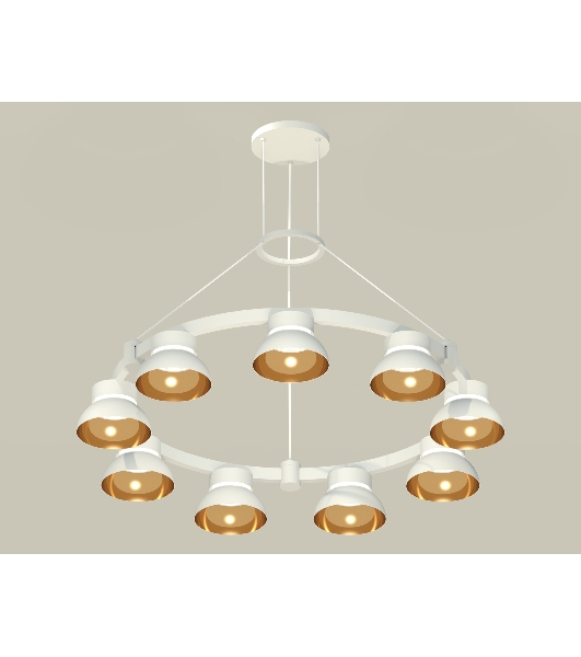 Светильник Ambrella light XR92031702/9 SWH/PYG/CL белый песок/золото желтое полированное/прозрачный GX53 (A9203, C9241, N8144)