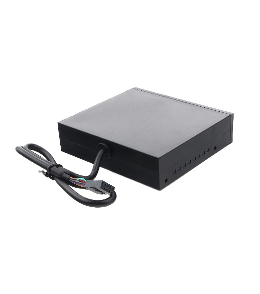 Кард-ридер Gembird FDI2-ALLIN1-02-B/черный/SD/T-Flash/Micro-SD/Micro-SDHC/Micro-SDXC/USB 2.0/метал