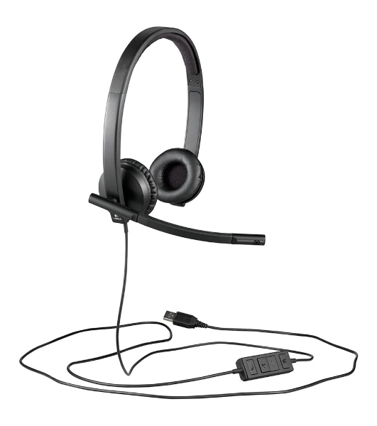 Гарнитура Logitech USB Headset H570e Stereo чёрный, проводная, USB