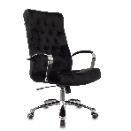 Кресло руководителя Бюрократ T-9928SL Fabric черный Italia Black, крестов. металл хром, фото31