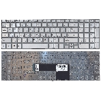 Клавиатура для ноутбука Sony FIT 15 SVF15 серебристая с подсветкой, фото3