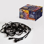 Гирлянда Neon-night LED Galaxy Bulb String 10м, черный каучук, 30 лампx6 LED теплый белый, влагостойкая IP65, фото8