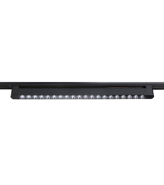 Трековый однофазный светильник Ambrella light GL6721 BK черный IP20 40W 4200K 24° 590*35*57