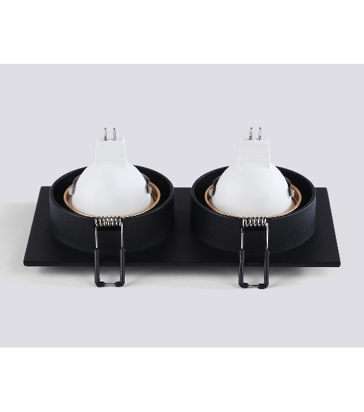 Светильник Ambrella light TN102735/2 BK/GD черный/золото GU5.3 175*92*23