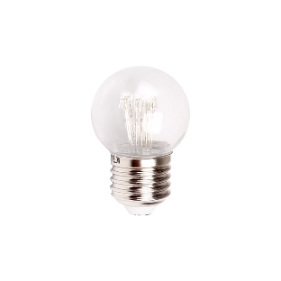 Лампа накаливания шар Neon-night e27 6 LED Ø45мм - синяя, прозрачная колба, эффект лампы накаливания