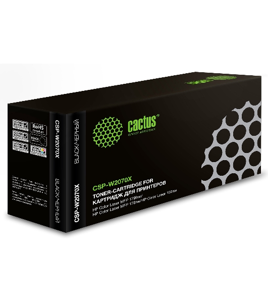 Картридж лазерный Cactus CSP-W2070X (117X) черный (1500 стр.) для HP Color Laser 150a/150nw/178nw MFP/179fnw MFP