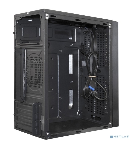 Компьютерный корпус Minitower ExeGate mEVO-9302-RGb-600W-12 (mATX, БП 600NPX с вент. 12см, 2хUSB+1хUSB 3.0, HD аудио, черный с RGb подсветкой)