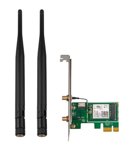 Сетевой адаптер Tenda E30 беспроводной двухдиапазонный PCI-e адаптер Wi-Fi 6 AX3000 c Bluetooth 5.0