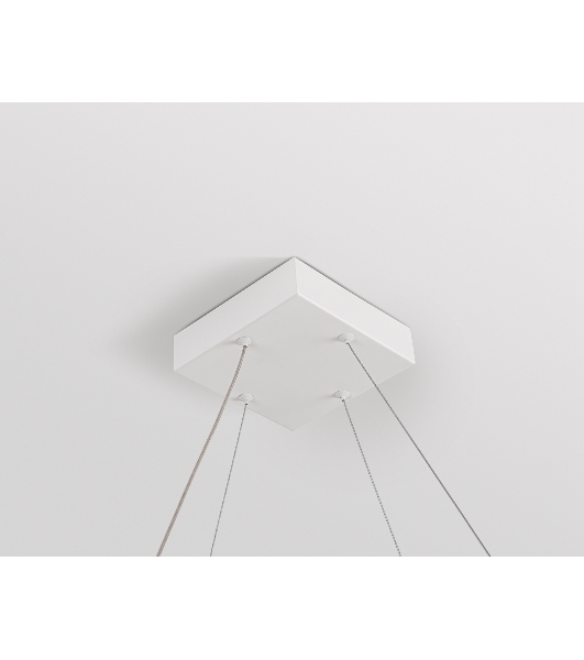 Подвесной светодиодный светильник Ambrella light FL5802/1+4 WH белый 50W 3000K/4200K/6400K 600*600*1200 (без ПДУ)