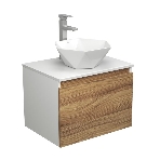 Комплект для ванной, 3 предмета (тумба Bau Dream Blackwood 60 + раковина на столешницу BAU Crystal 40х40, белая, смеситель высокий Hotel Still), фото8
