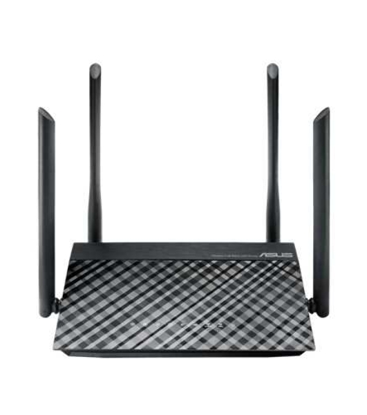 Маршрутизатор беспроводной Asus RT-AC1200 10/100BASE-TX черный (Dual Band)