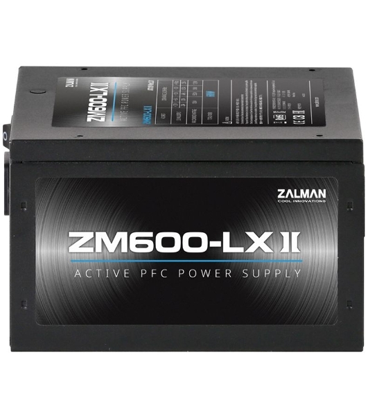 Блок питания Zalman ZM600-LXII RTL, 600Вт, 120мм, черный