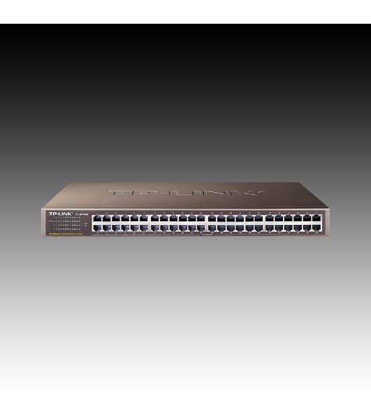Коммутатор TP-Link SMB TL-SF1048 48-port 10/100M Switch, 48 10/100M RJ45 ports, 1U 19-inch rack-mountable steel case