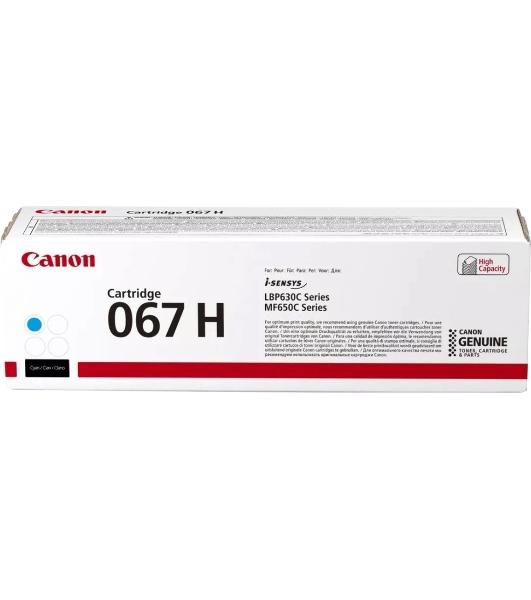 Картридж лазерный Canon CRG 067 HC (5105C002) голубой (2400 стр. повышенной емкости) для Canon LBP631/633/MF651/655/657