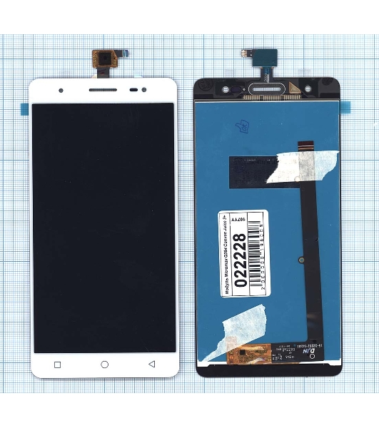Дисплей для Micromax Q394 Canvas Juice 3+ белый