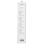 Сетевой фильтр Philips CHP4346WC/51, 5м, 4 розетки, белый, фото4