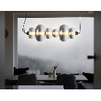 Подвесной светодиодный светильник Ambrella light LH11072 BK/SM черный/дымчатый 36W 3000K 745*230*230, фото3