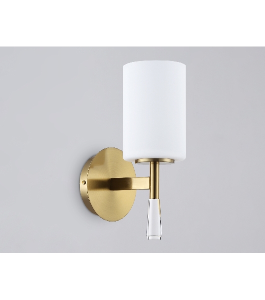 Настенный светильник Ambrella light LH56265 BS/FR латунь/белый матовый E27 max 60W 160*120*280