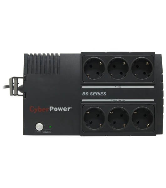 Источник бесперебойного питания CyberPower BS650E/650 ВА/390 Вт/8 х CEE 7 (евророзетка)