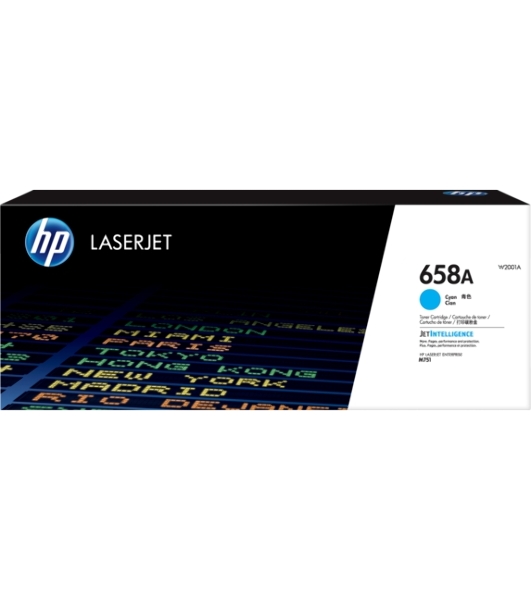 Картридж лазерный HP 658A W2001A голубой для HP CLJ Enterprise M751 (6000 стр.)