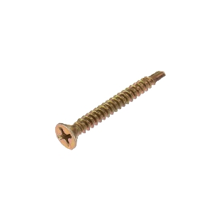 Саморез оконный Kranz сверло, 3.9х35, желтый цинк, пакет (20 шт.)