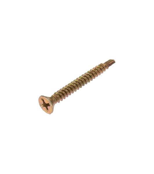 Саморез оконный Kranz сверло, 3.9х35, желтый цинк, пакет (20 шт.)