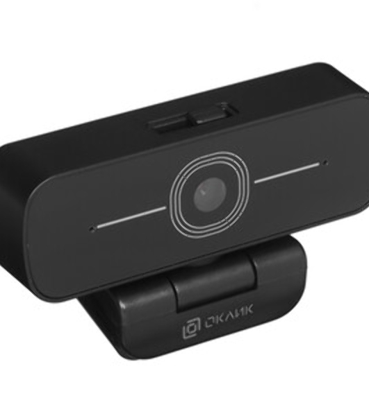 Веб-камера OKLICK OK-C001FH 1920x1080, 30 кадр/с, USB Type-A, микрофон (шумоподавление), универсальное крепление