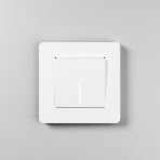 Рамка на 1 пост Split (белый/черный, soft-touch) W0013068, фото6