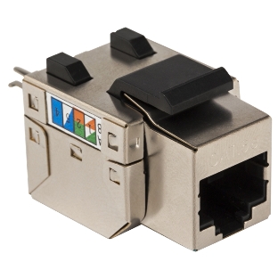 Модуль Keystone RJ45, Cat.5E, STP, 90 градусов, белый